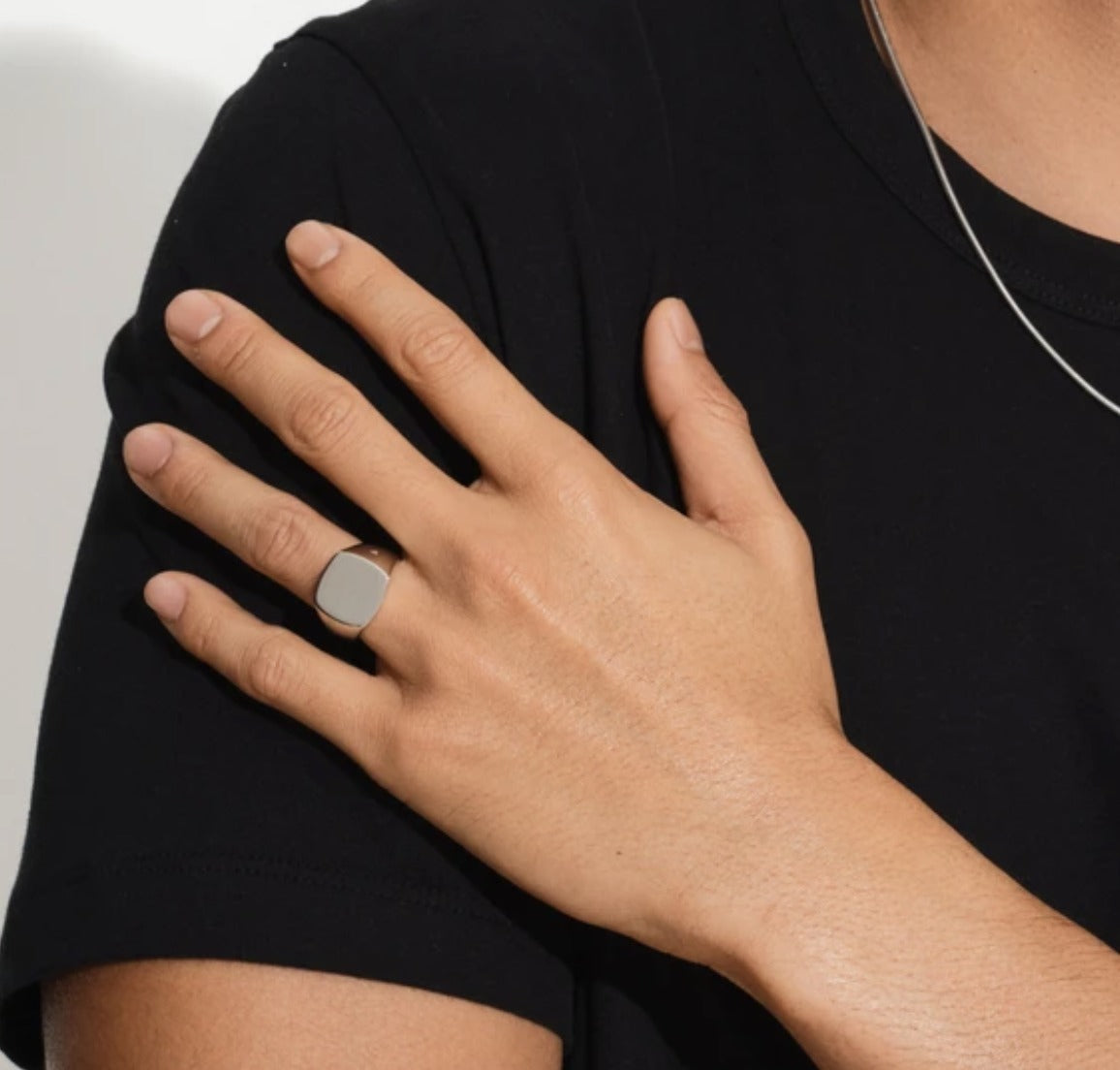 Tom Wood Cushion Polished Silver Ring