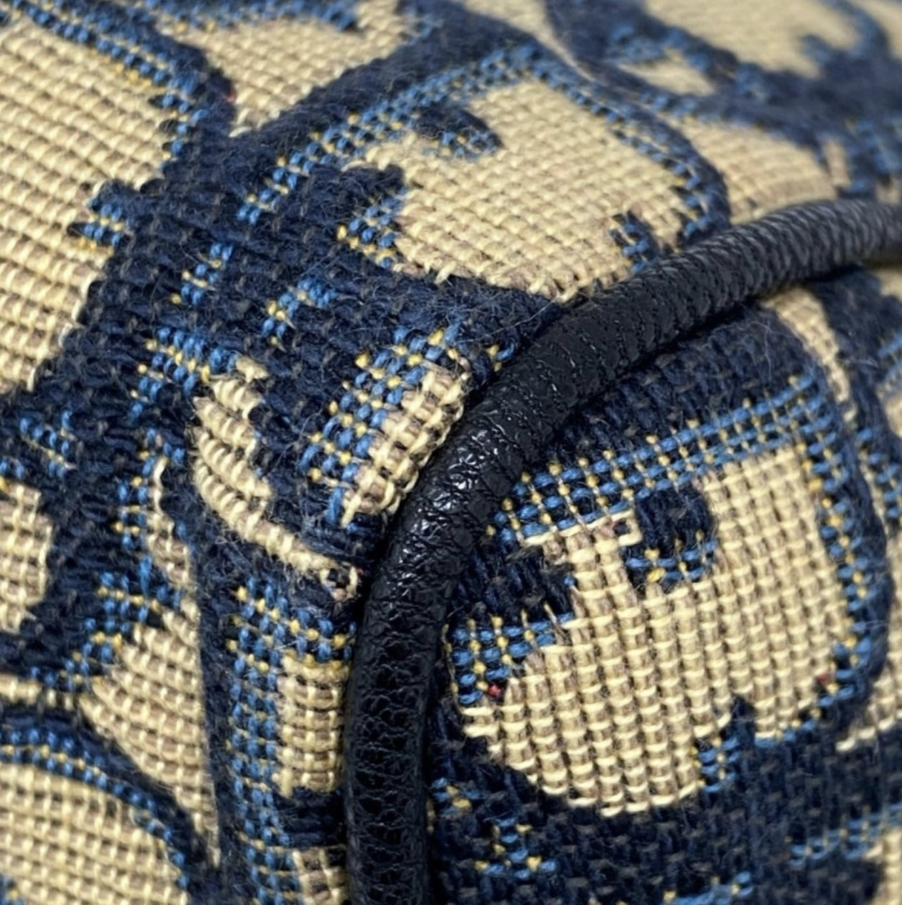 Vintage Rank A CHRISTIAN DIOR Canvas Oblique Bag
