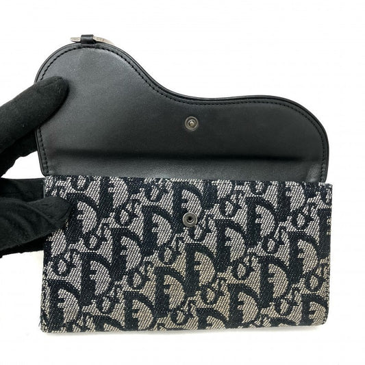 Vintage Rank A DIOR Saddle Long Wallet