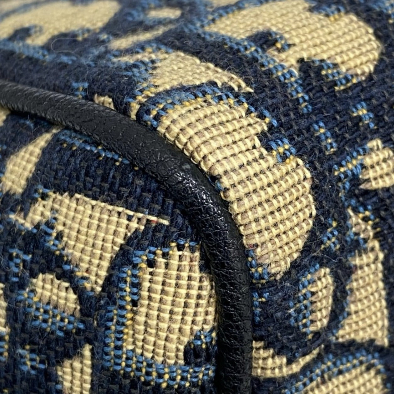 Vintage Rank A CHRISTIAN DIOR Canvas Oblique Bag