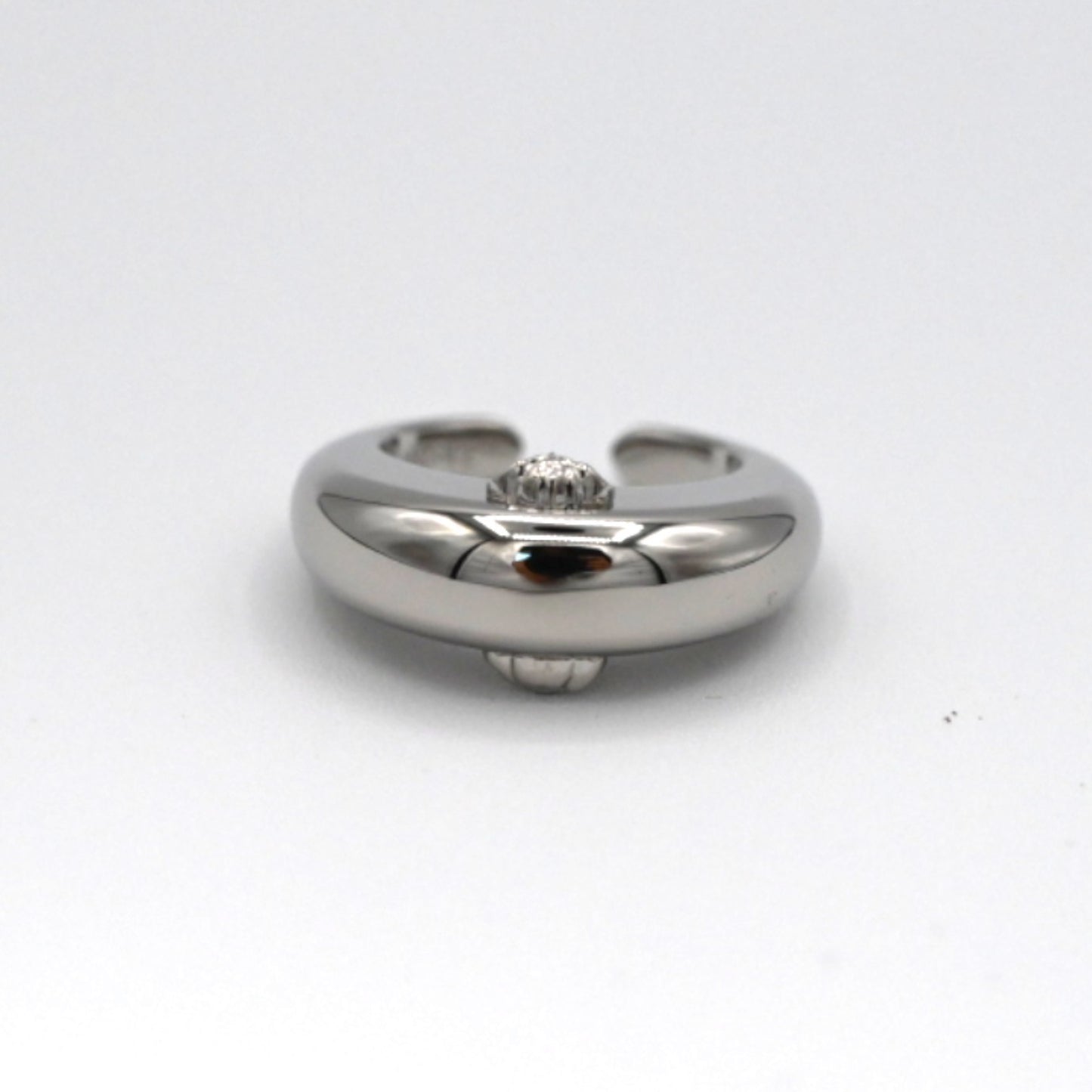 Veresace Galaxy Moon Silver Ring