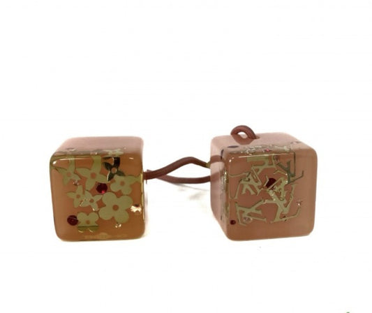 Vintage Rank A LOUIS VUITTON Pink Resin Hair elastic