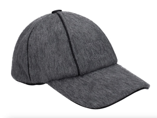 Max Mara Gray Wool Cap